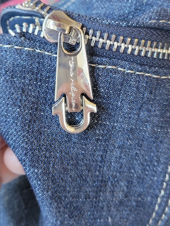 True Religion Horseshoe Dark Blue Denim Hobo Bag - Picture 5 of 6